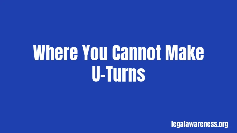 Where You Cannot Make U-Turns