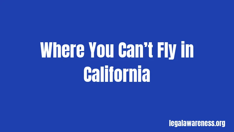 Where You Can’t Fly in California