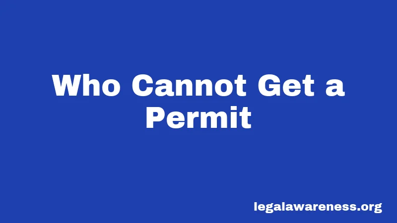 Who Cannot Get a Permit