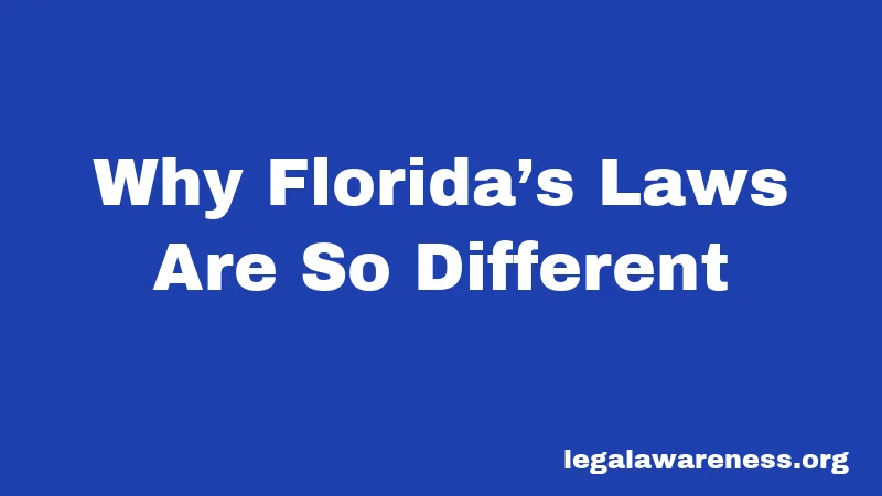 Why Florida’s Laws Are So Different