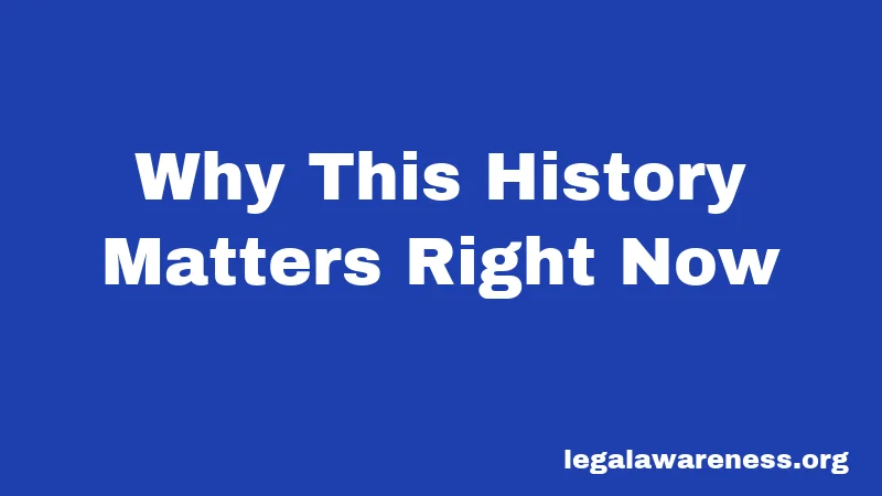 Why This History Matters Right Now