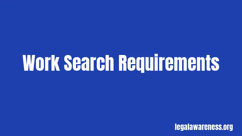 Work Search Requirements