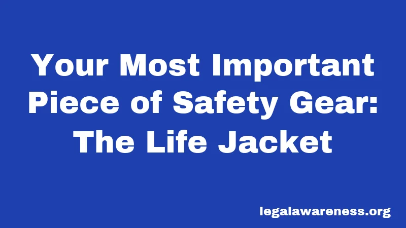 Jet Ski Laws in Illinois (2026): The Essential Guide You Actually Need 2 Your Most Important Piece of Safety Gear: The Life Jacket