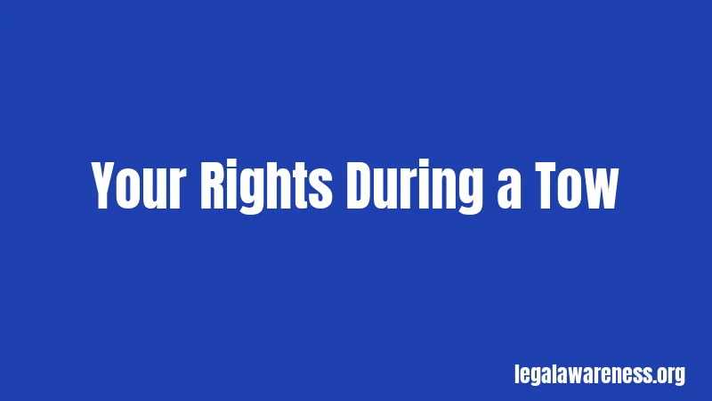 Your Rights During a Tow
